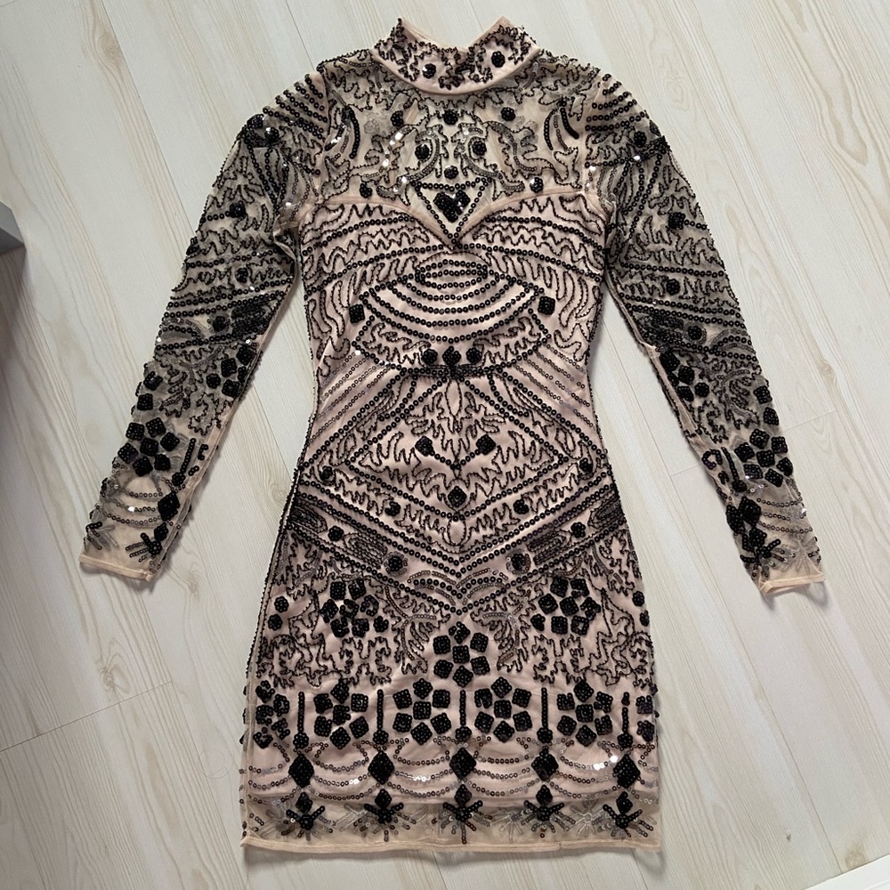 Boohoo sequin dress